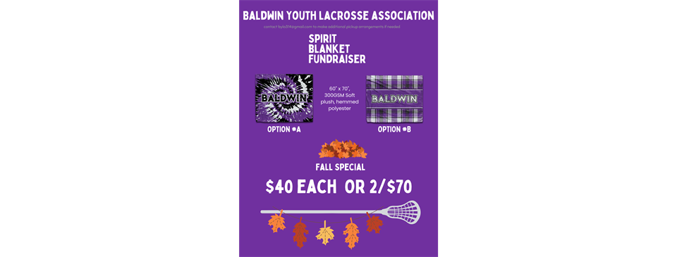 BYLA Blanket Fundraiser - Pre Season